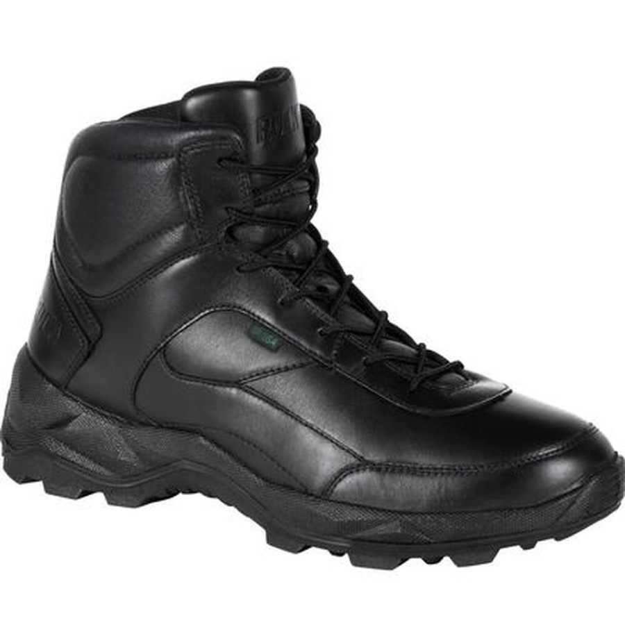 Men Rocky Boots Public Service | Rocky Priority Postal-Approved Duty Boot Black