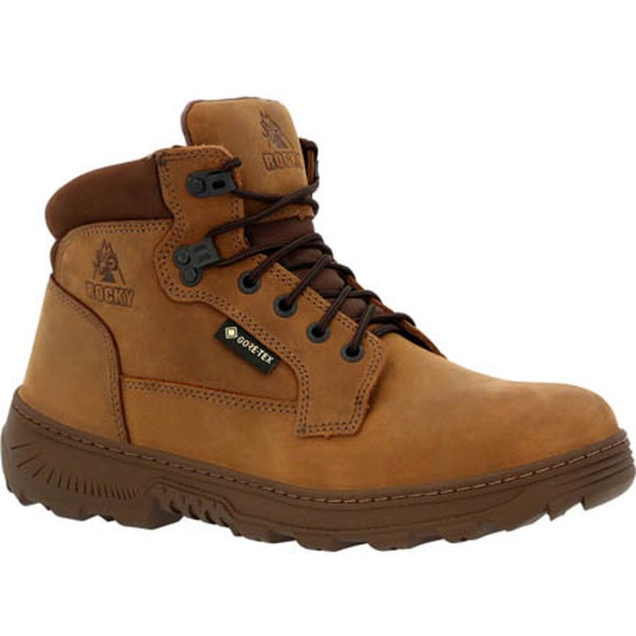 Men Rocky Boots Outdoor | Rocky Havoc Plain Toe Gore-Tex® Outdoor Boot Brown