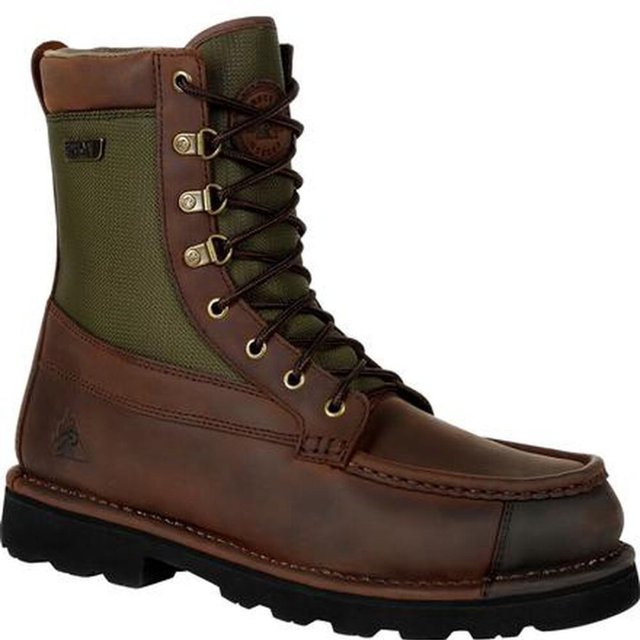 Men Rocky Boots Outdoor | Rocky Upland Waterproof Outdoor Boot Brown