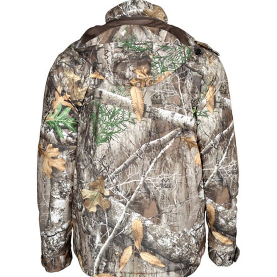 Men Rocky Boots Jackets | Rocky Waterproof Hunting Jacket With Scent Iq Atomic Realtree Edge