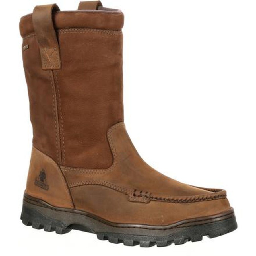 Men Rocky Boots Outdoor | Rocky Outback Gore-Tex® Waterproof Wellington Boot Brown