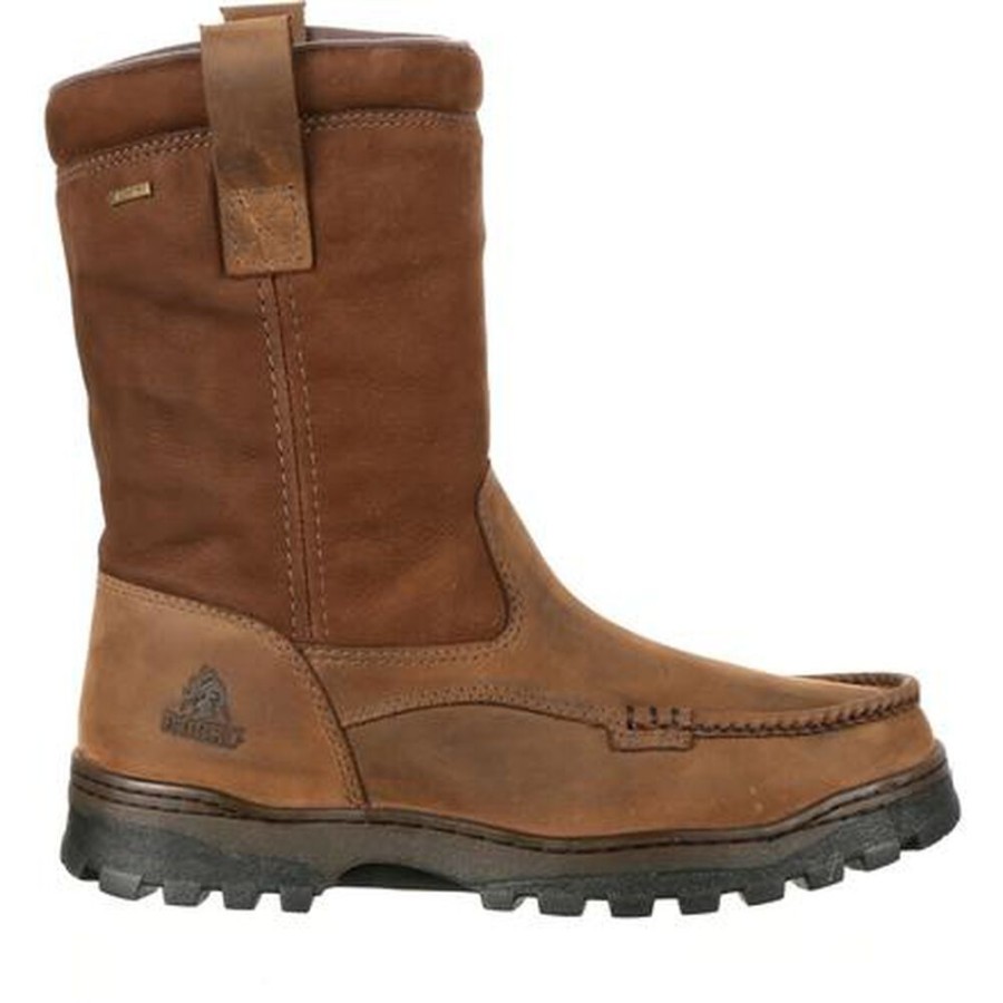 Men Rocky Boots Outdoor | Rocky Outback Gore-Tex® Waterproof Wellington Boot Brown