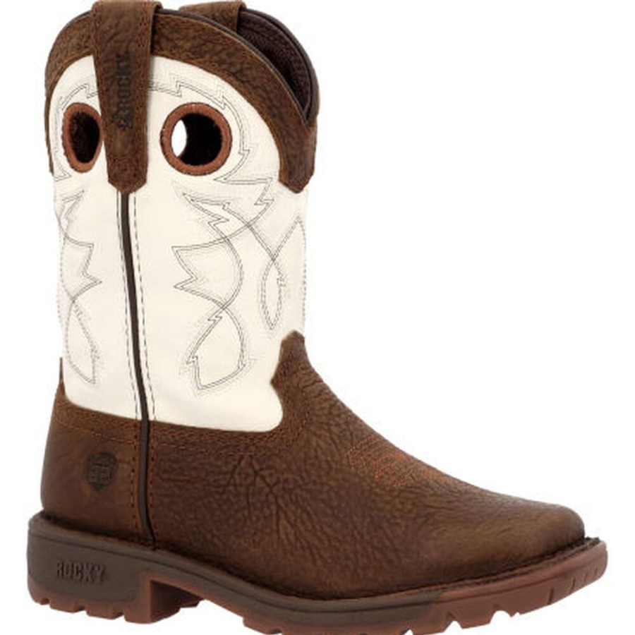 Kids Rocky Boots Western | Rocky Big Kid'S Legacy 32 Western Boot Dark Brown