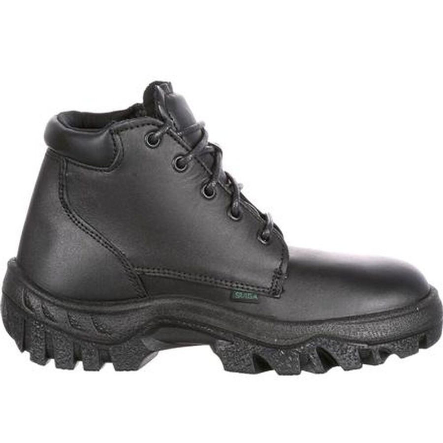 Women Rocky Boots Public Service | Rocky Tmc Postal-Approved Women'S Chukka Public Service Boot Black