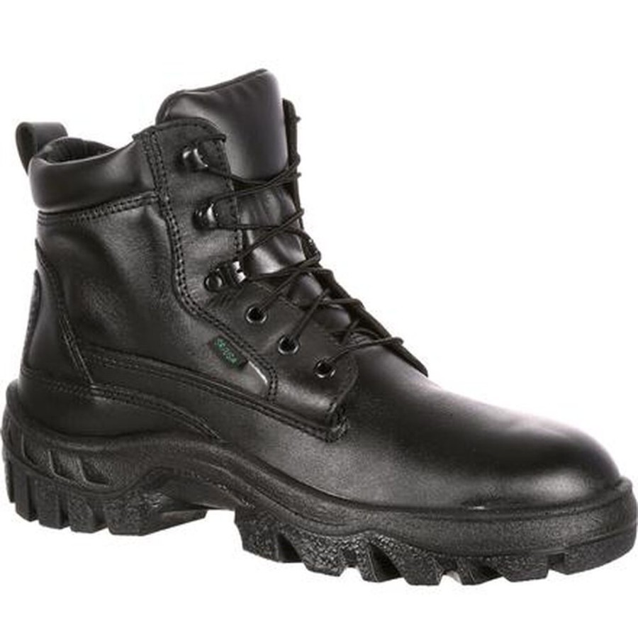 Men Rocky Boots Public Service | Rocky Tmc Postal-Approved Public Service Boots Black