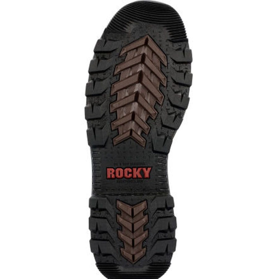 Men Rocky Boots Work | Rocky Rams Horn Boa Composite Toe Waterproof Work Boot Crazy Horse