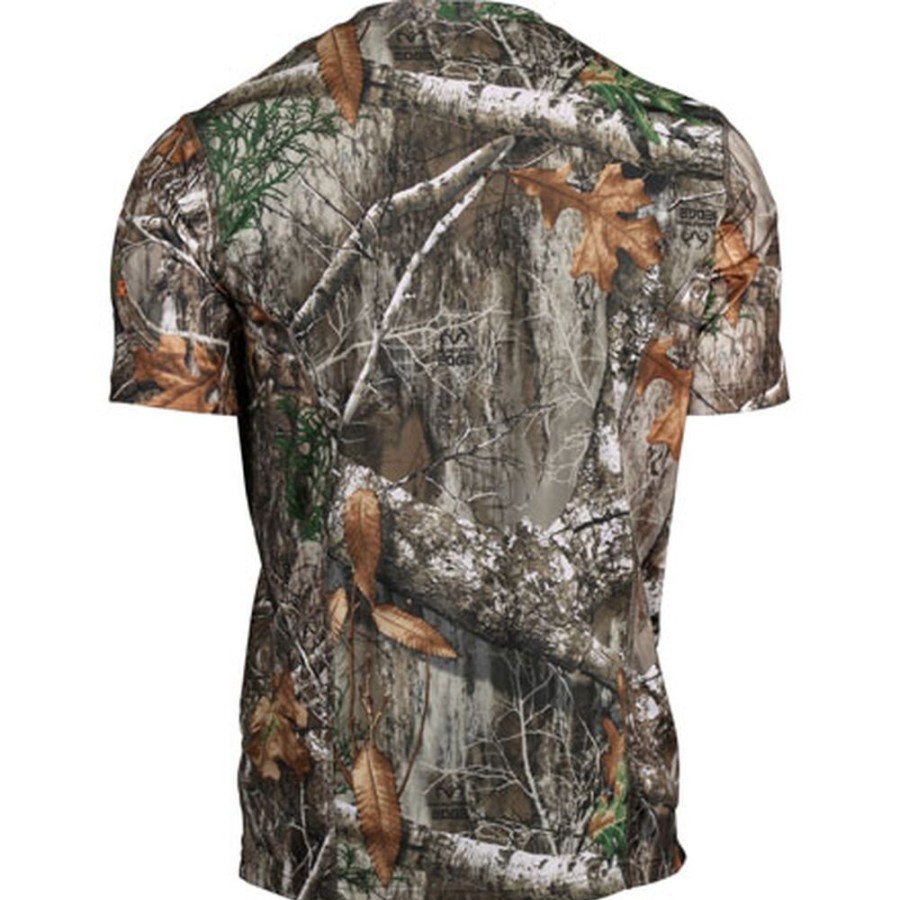 Men Rocky Boots Outdoor | Rocky Camo Short-Sleeve Performance Tee Shirt Realtree Edge