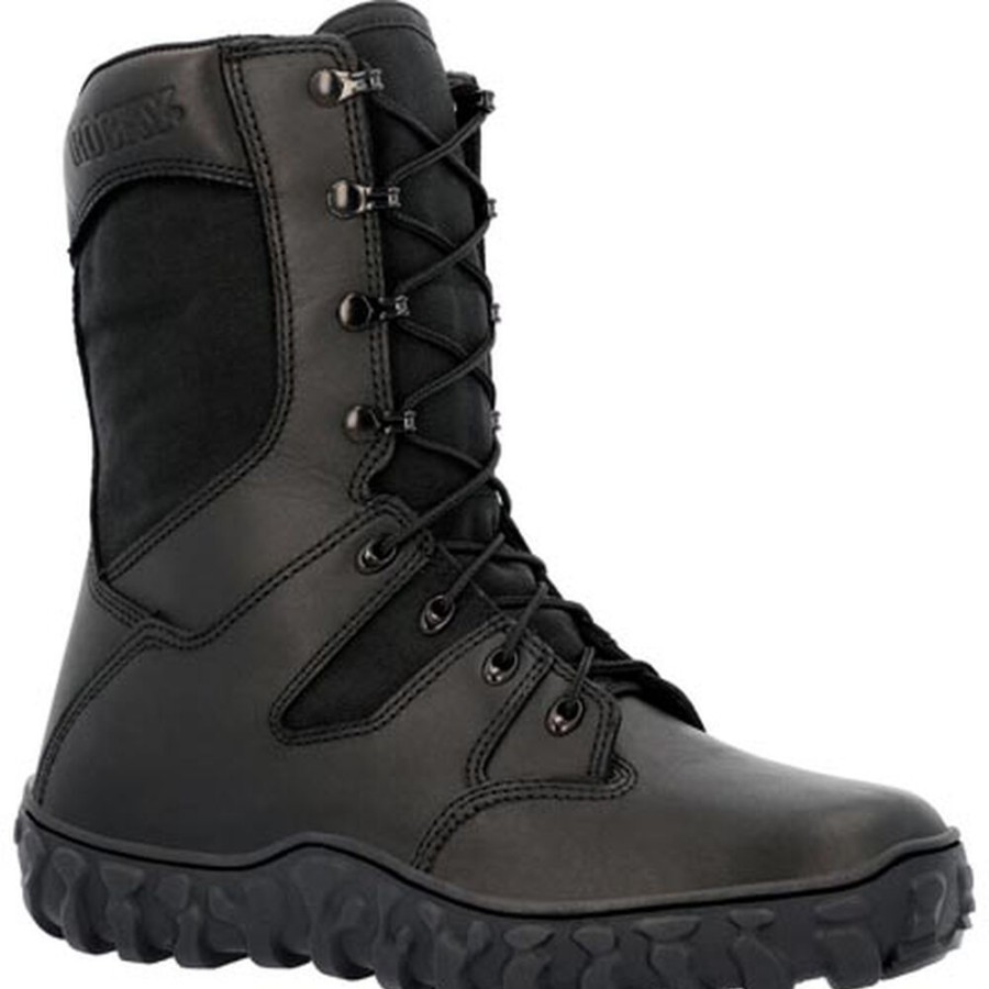 Men Rocky Boots Public Service | Rocky S2V Predator Military Boot Black