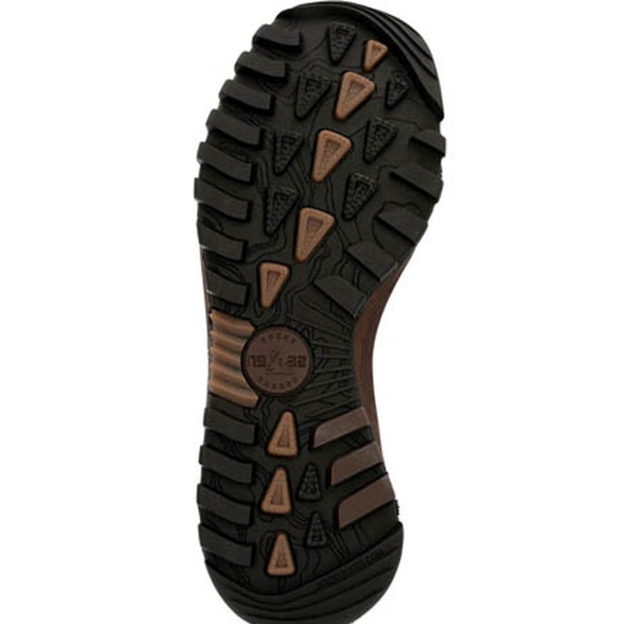 Kids Rocky Boots Outdoor | Rocky Spike Big Kid Waterproof Outdoor Boot Bark Brown