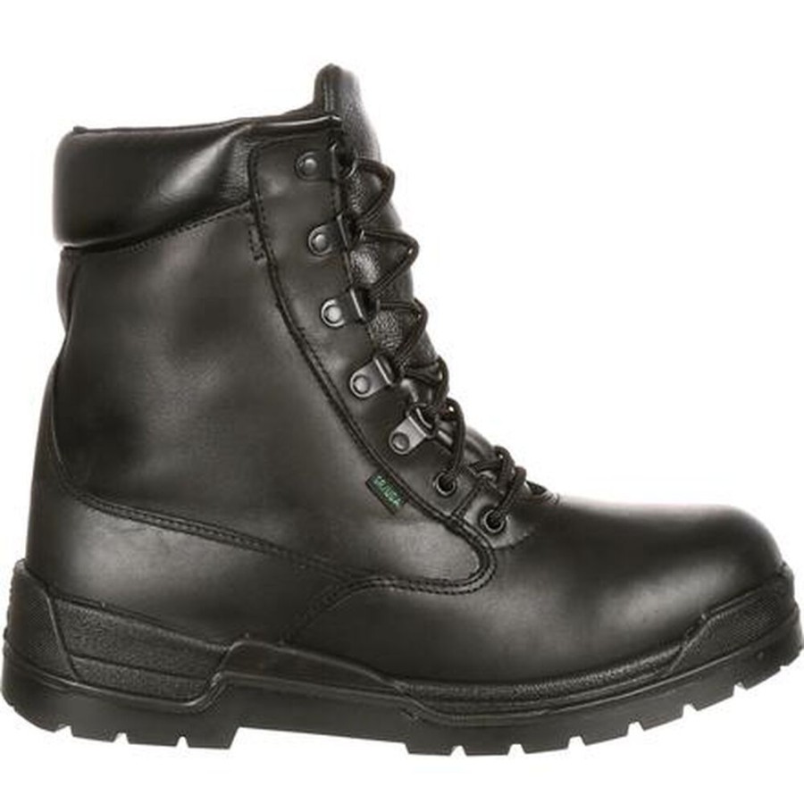 Men Rocky Boots Public Service | Rocky Eliminator Event Waterproof 400G Insulated Public Service Boot Black