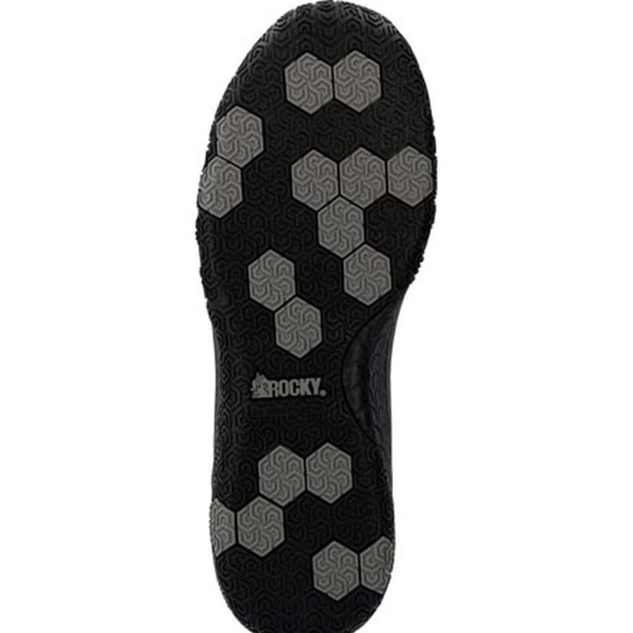 Men Rocky Boots Work | Rocky Rebound Sr Sport Composite Toe Work Shoe Black Charcoal Grey