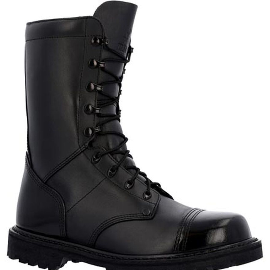 Women Rocky Boots Public Service | Rocky Women'S Lace Up Jump Boot Black