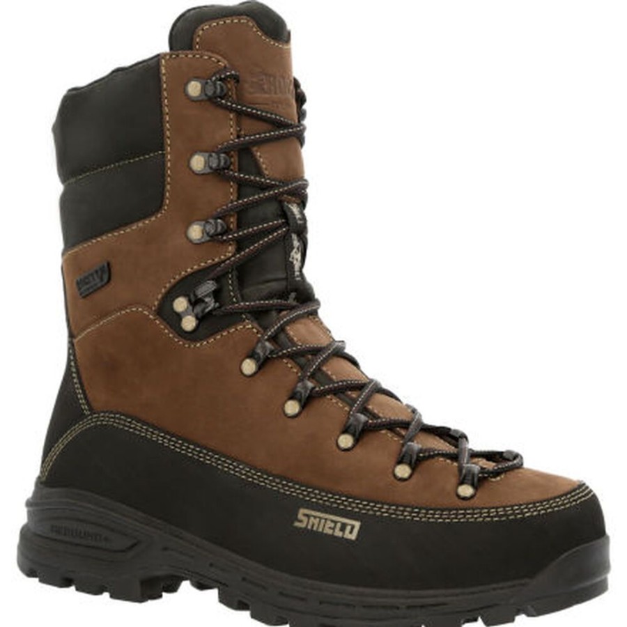 Men Rocky Boots Outdoor | Rocky Mtn Stalker Pro Waterproof Mountain Boot Brown Black