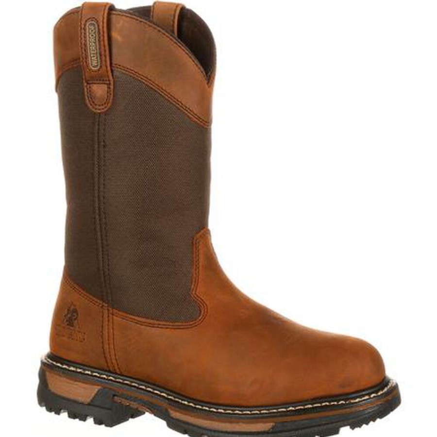 Men Rocky Boots Outdoor | Rocky Original Ride 200G Insulated Waterproof Wellington Boot Brown