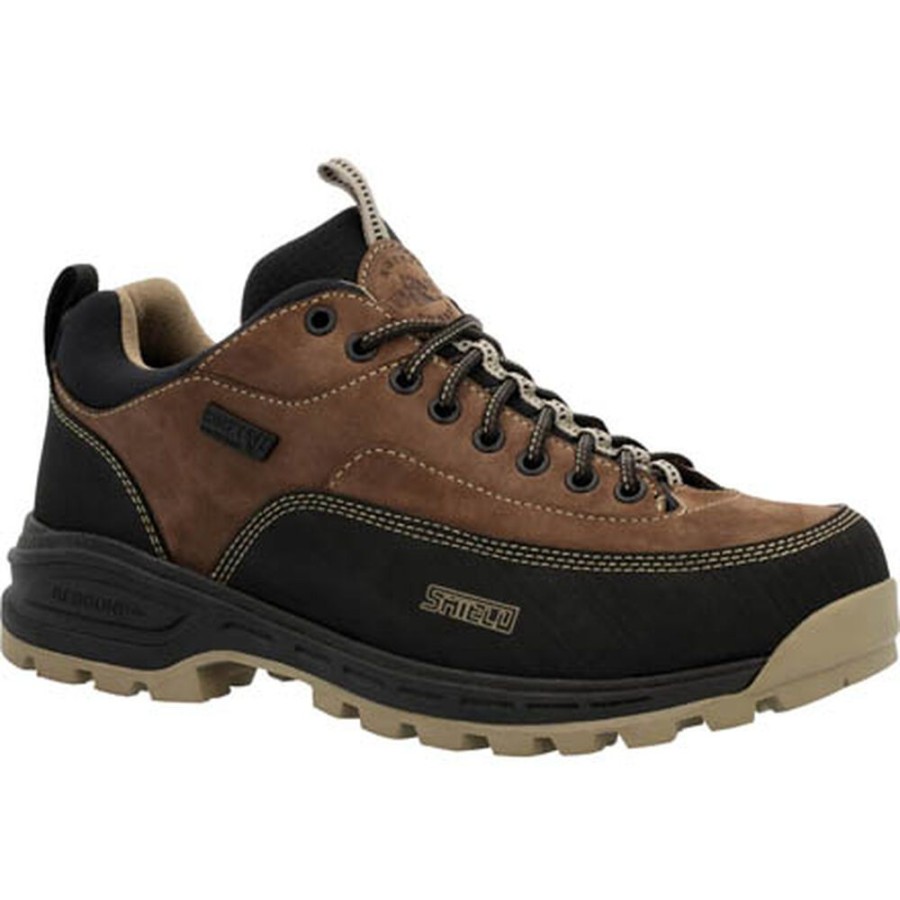 Men Rocky Boots Outdoor | Rocky Mtn Stalker Pro Waterproof Mountain Oxford Shoe Brown Black