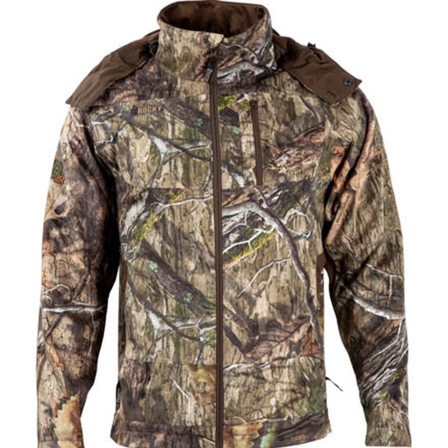 Men Rocky Boots Waterproof | Rocky Stratum Waterproof Jacket Mossy Oak Country Dna