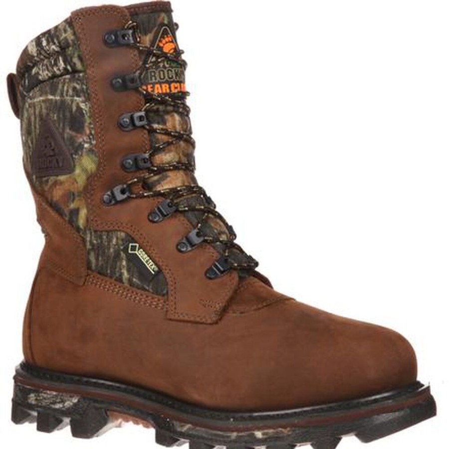 Men Rocky Boots Outdoor | Rocky Arctic Bearclaw Gore-Tex Waterproof 1400G Insulated Camo Boot Mossy Oak Break Up