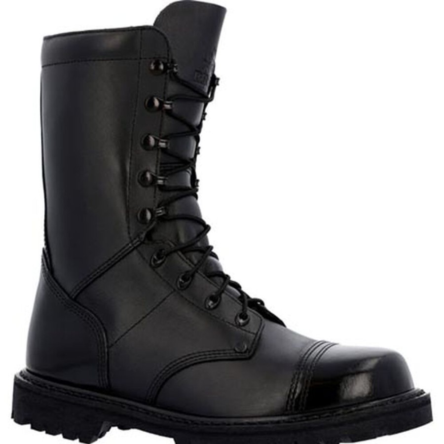 Men Rocky Boots Public Service | Rocky Lace Up Jump Boot Black