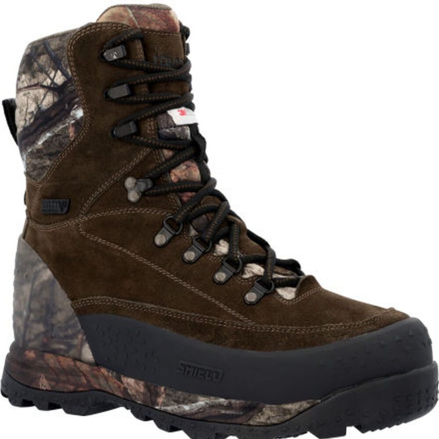 Men Rocky Boots Outdoor | Rocky Blizzard Stalker Max Waterproof 1400G Insulated Boot Mossy Oak Country Dna