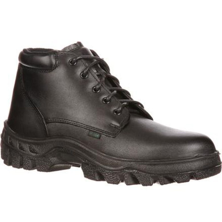 Men Rocky Boots Public Service | Rocky Tmc Postal-Approved Public Service Chukka Boots Black