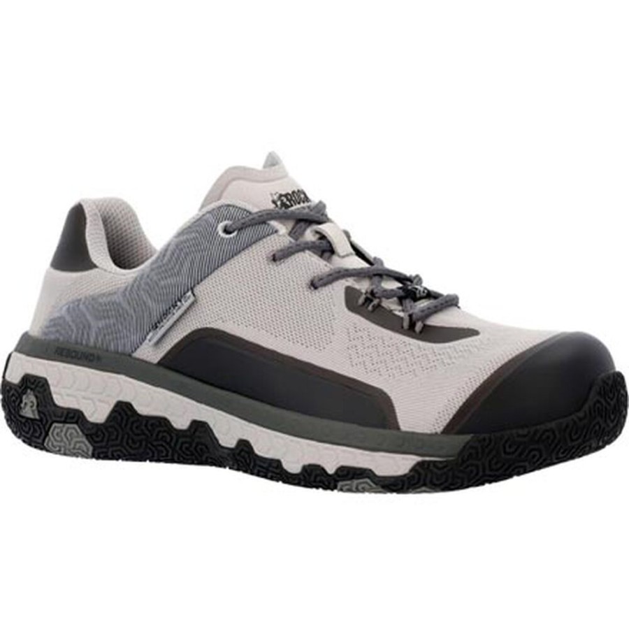 Women Rocky Boots Work | Rocky Women'S Rebound Sr Sport Composite Toe Work Shoe Grey Charcoal