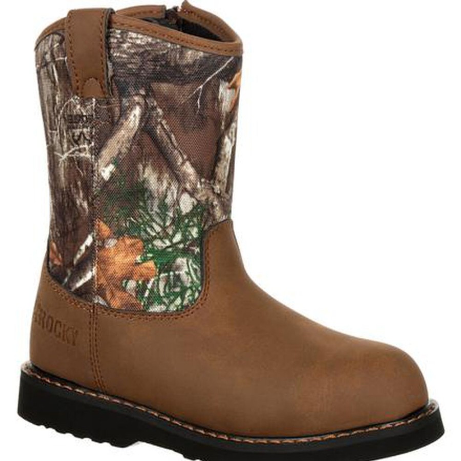 Kids Rocky Boots Outdoor | Rocky Big Kids' Lil Ropers Outdoor Boot Camouflage