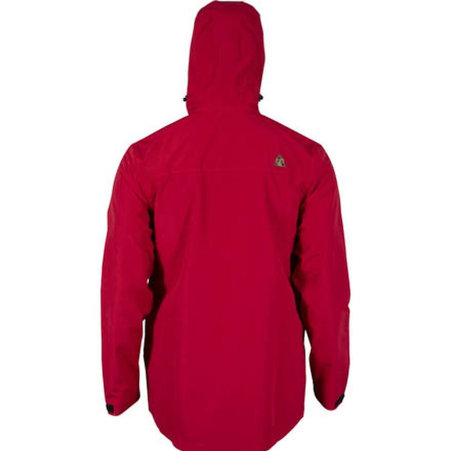 Men Rocky Boots Jackets | Rocky Prohunter Rain Jacket With Hood Biking Red