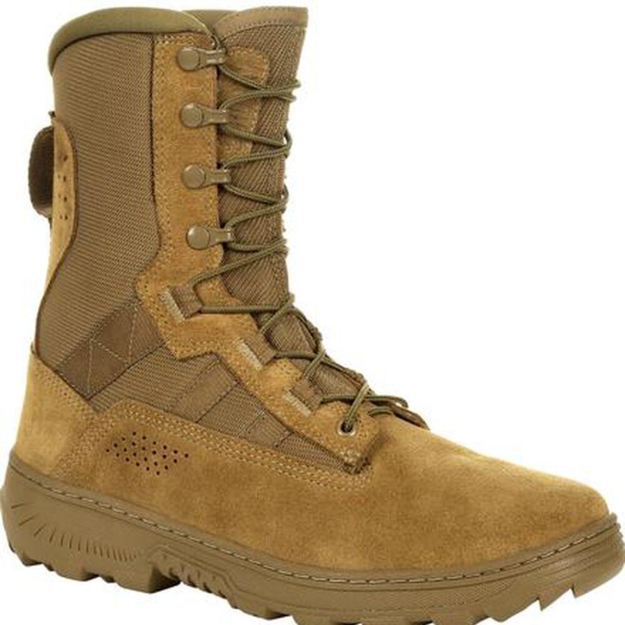 Men Rocky Boots Public Service | Rocky Havoc Commercial Military Boot Coyote Brown