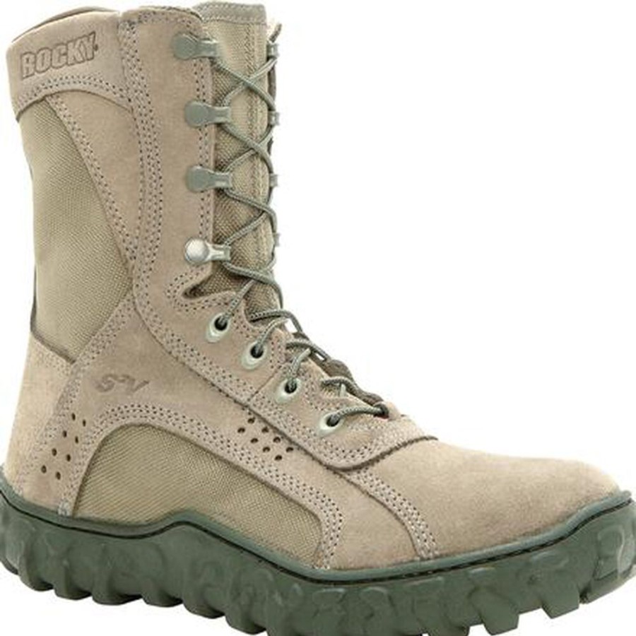 Men Rocky Boots Public Service | Rocky S2V Steel Toe Tactical Military Boot Sage Green