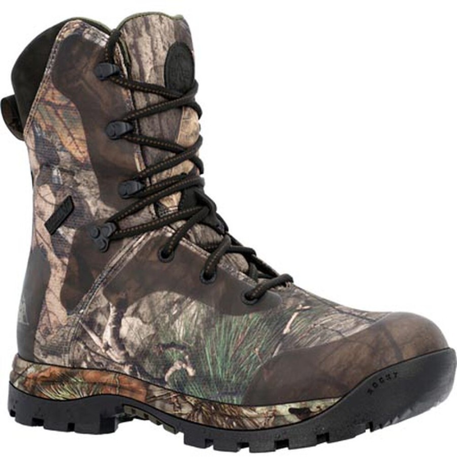 Men Rocky Boots Outdoor | Rocky Lynx 1000G Insulated Outdoor Boot Mossy Oak Country Dna