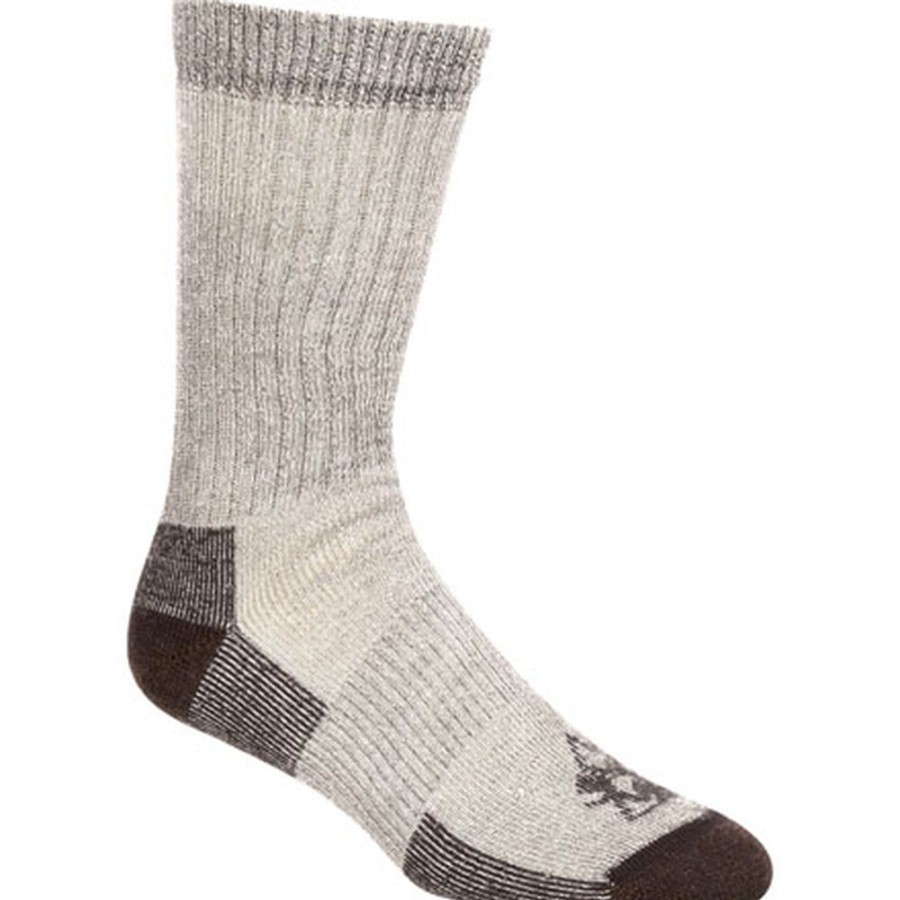 Men Rocky Boots Socks | Rocky Performance Hiker Sock Dark Brown