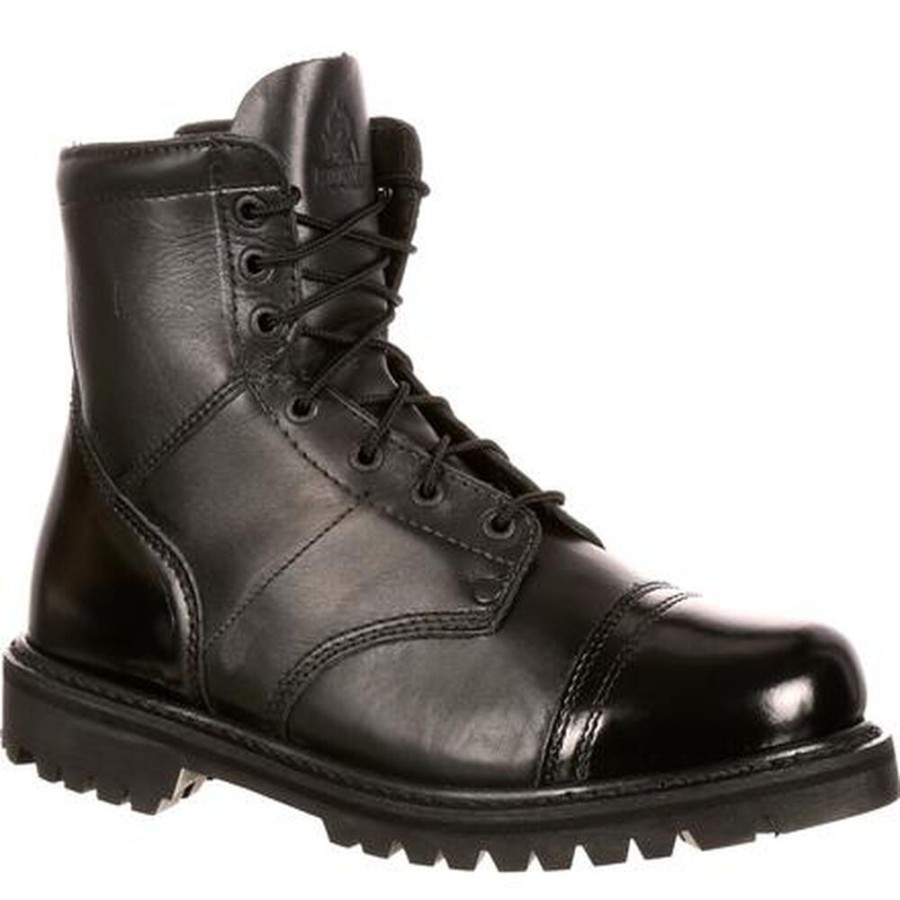 Men Rocky Boots Public Service | Rocky Side Zipper Jump Boot Black