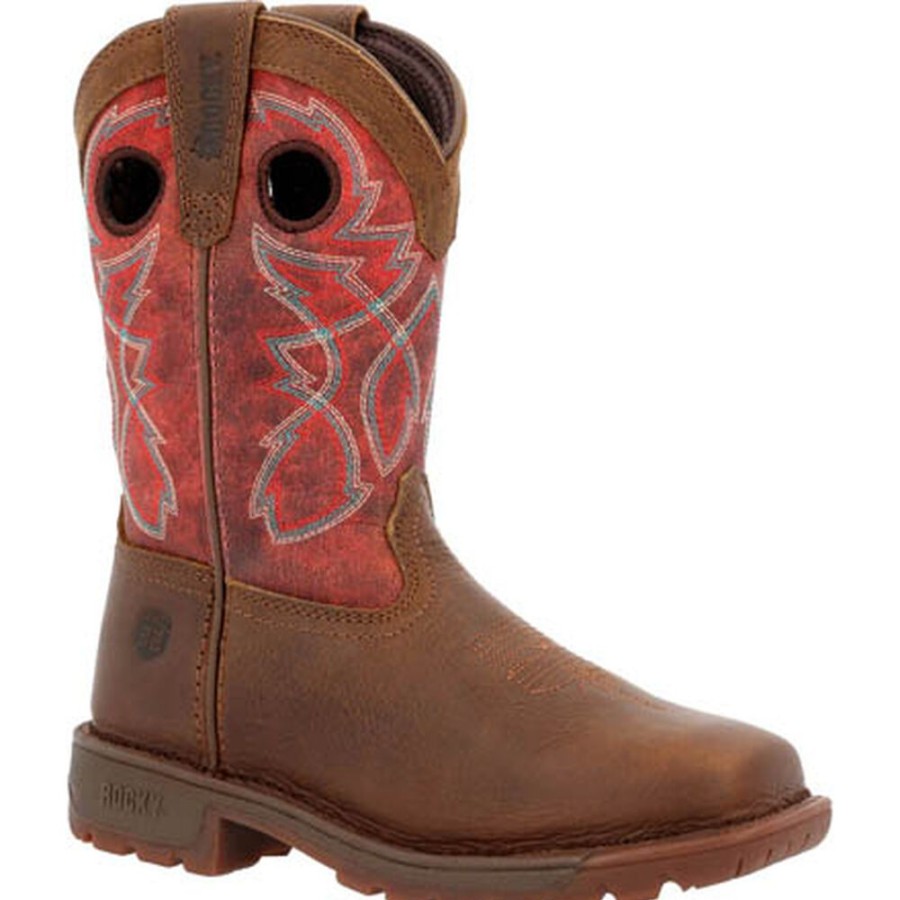 Kids Rocky Boots Western | Rocky Kids' Legacy 32 Western Boot Dark Brown