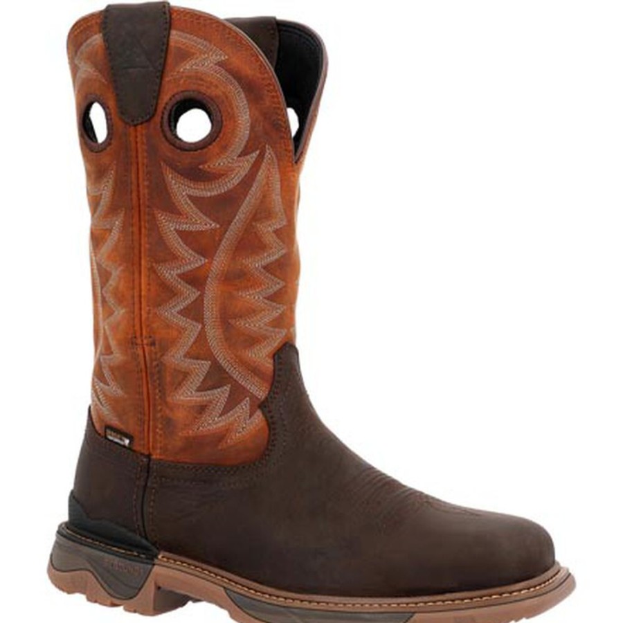 Men Rocky Boots Western | Rocky Carbon 6 Western Boot Brown