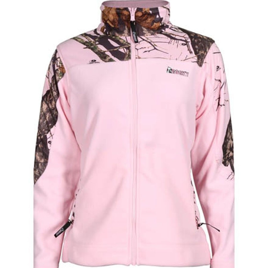 Women Rocky Boots Jackets | Rocky Silenthunter Women'S Fleece Jacket Mo Pink Camo