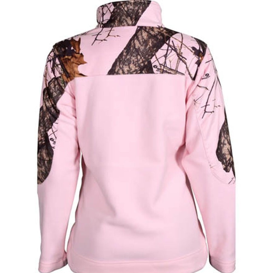 Women Rocky Boots Jackets | Rocky Silenthunter Women'S Fleece Jacket Mo Pink Camo