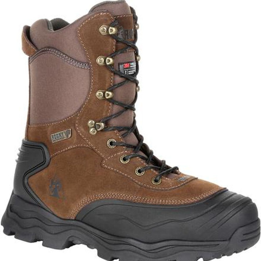 Men Rocky Boots Outdoor | Rocky Multi-Trax 800G Insulated Waterproof Outdoor Boot Brown