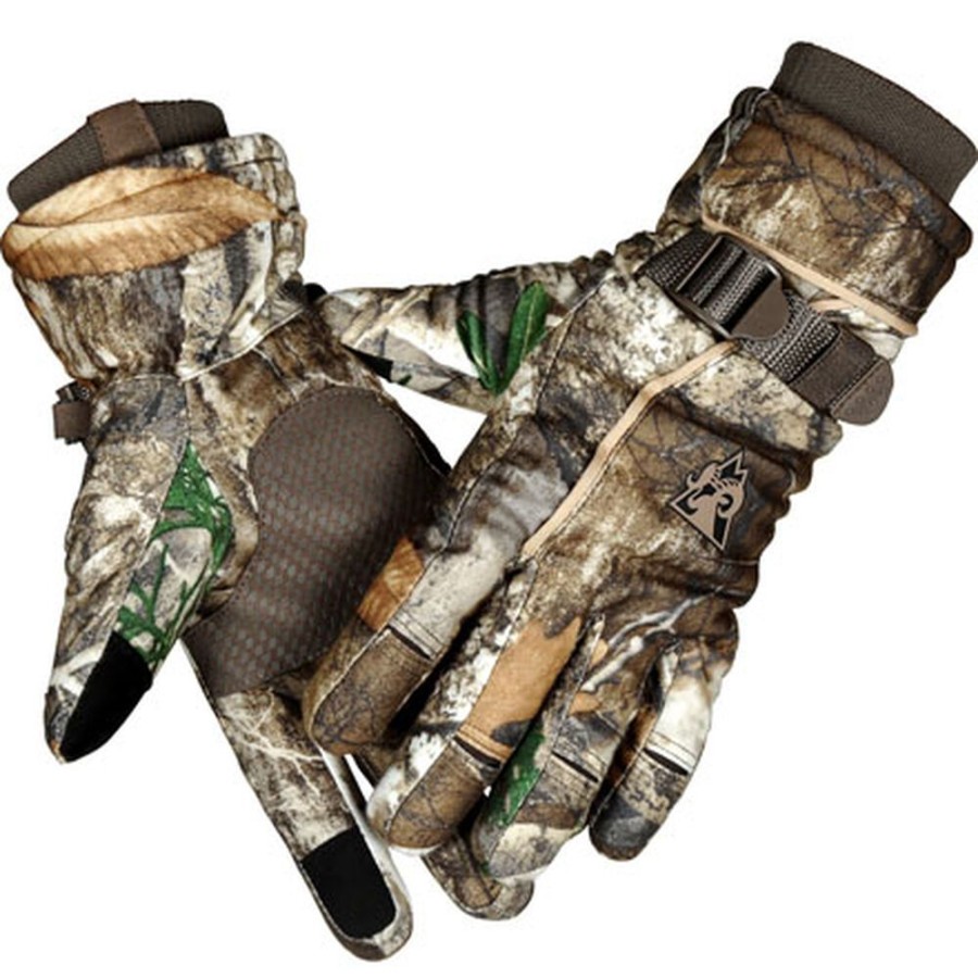 Women Rocky Boots Hats & Gloves | Rocky Women'S Waterproof 60G Insulated Gloves Realtree Edge