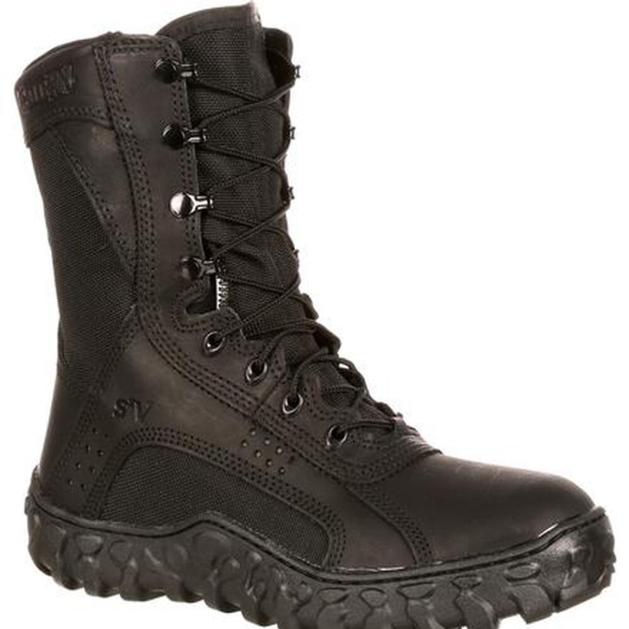 Men Rocky Boots Public Service | Rocky S2V Tactical Military Boot Black