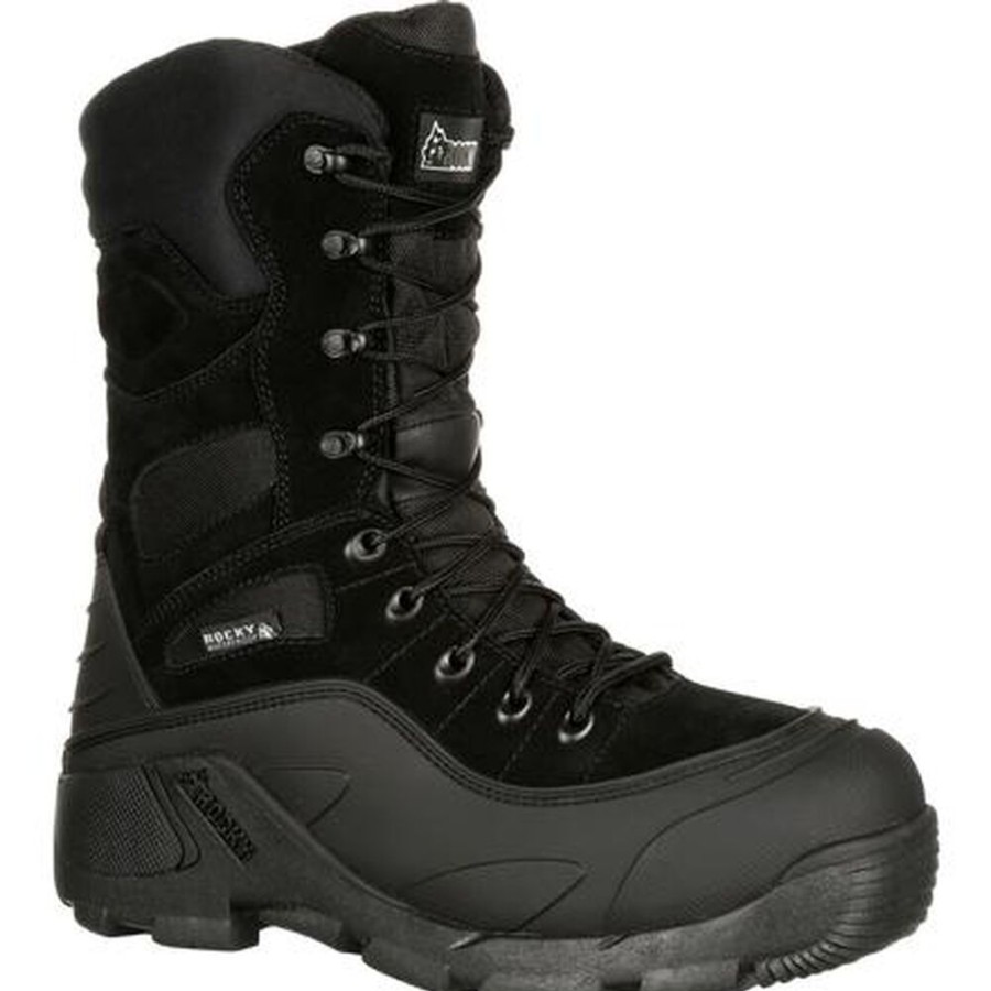 Men Rocky Boots Outdoor | Rocky Blizzard Stalker Waterproof 1200G Insulated Boot Black