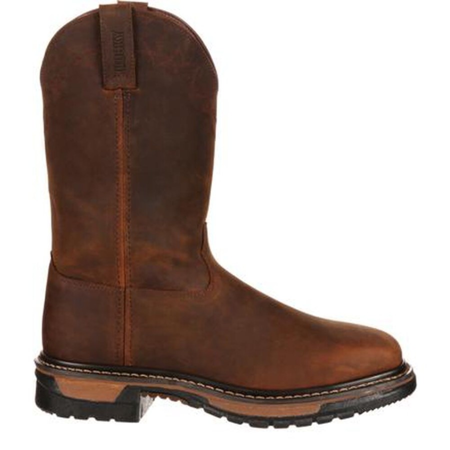 Men Rocky Boots Western | Rocky Original Ride Western Boot Dark Brown