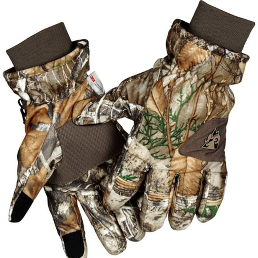 Men Rocky Boots Gloves | Rocky Waterproof 40G Insulated Gloves Realtree Edge