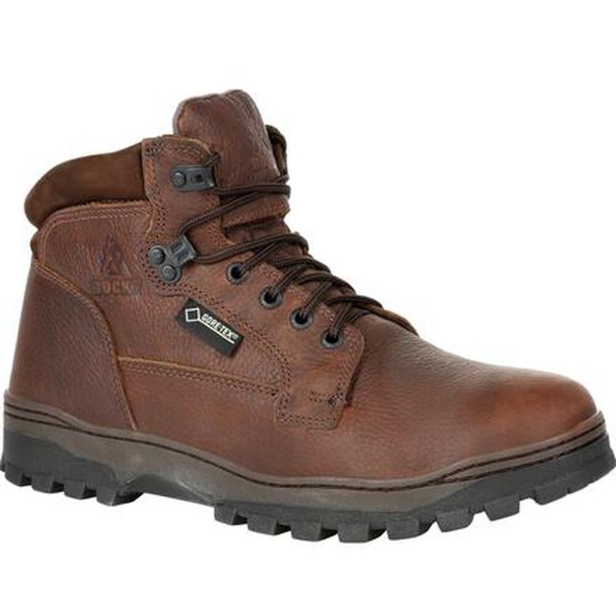 Men Rocky Boots Outdoor | Rocky Outback Plain Toe Gore-Tex® Waterproof Outdoor Boot Brown