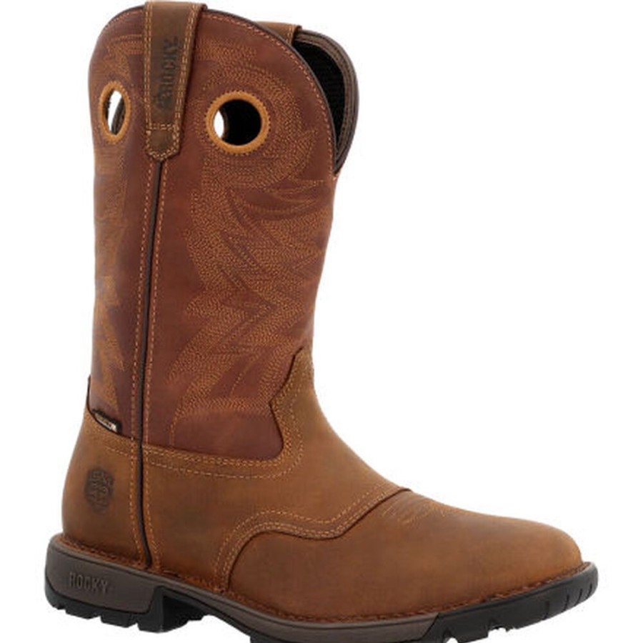 Men Rocky Boots Western | Rocky Legacy 32 Waterproof Western Boot Brown