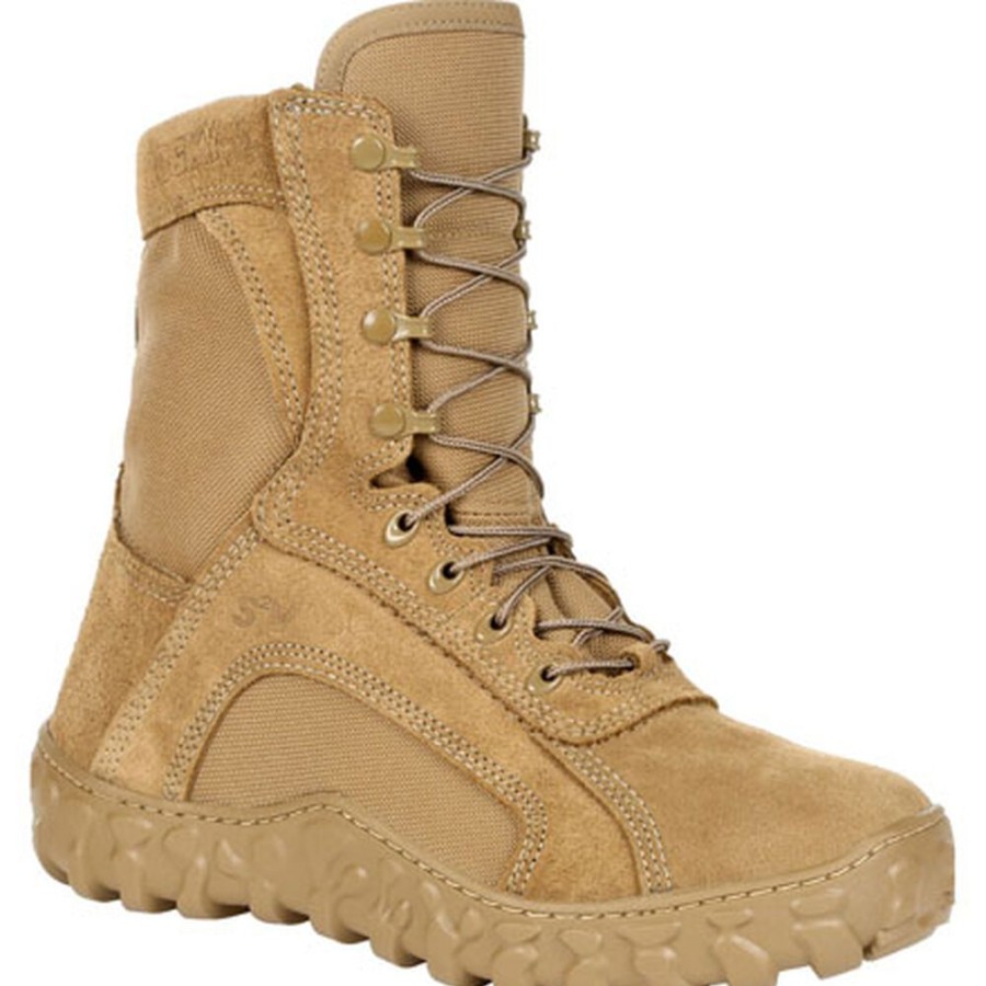 Men Rocky Boots Public Service | Rocky S2V Waterproof 400G Insulated Tactical Military Boot Coyote Brown