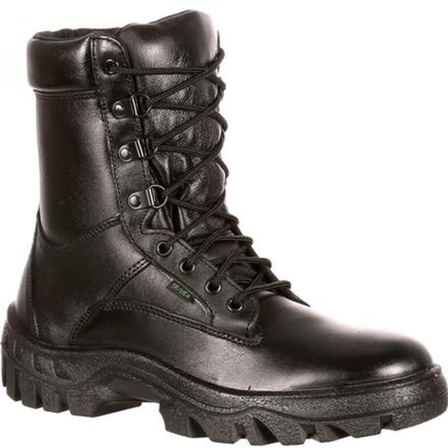 Men Rocky Boots Public Service | Rocky Tmc Postal-Approved Public Service Boot Black