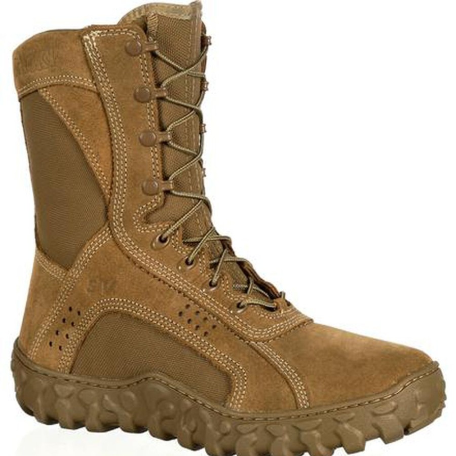 Men Rocky Boots Public Service | Rocky S2V Tactical Military Boot Coyote Brown