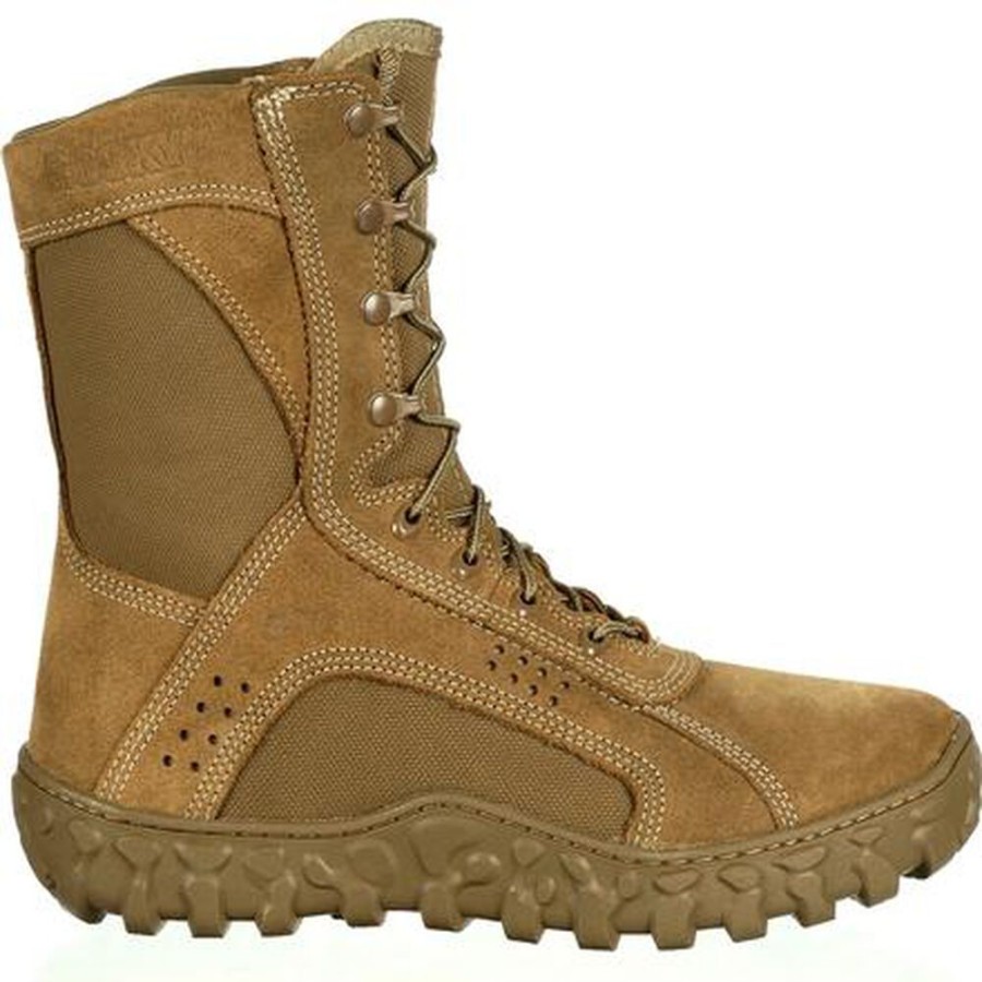 Men Rocky Boots Public Service | Rocky S2V Tactical Military Boot Coyote Brown