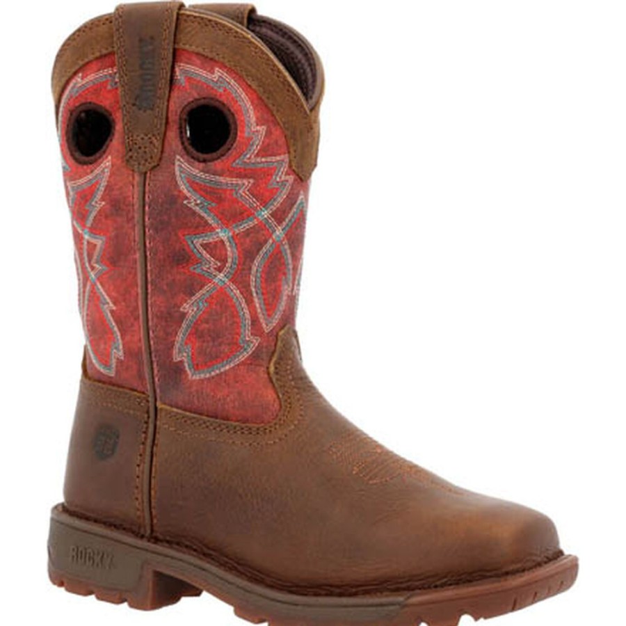 Kids Rocky Boots Western | Rocky Big Kids' Legacy 32 Western Boot Dark Brown