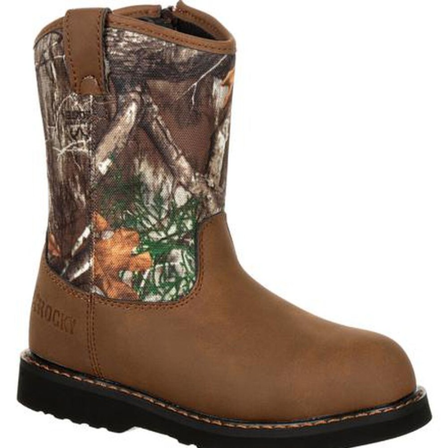 Kids Rocky Boots Outdoor | Rocky Kids' Lil Ropers Outdoor Boot Camouflage